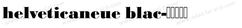 helveticaneue blac字体转换